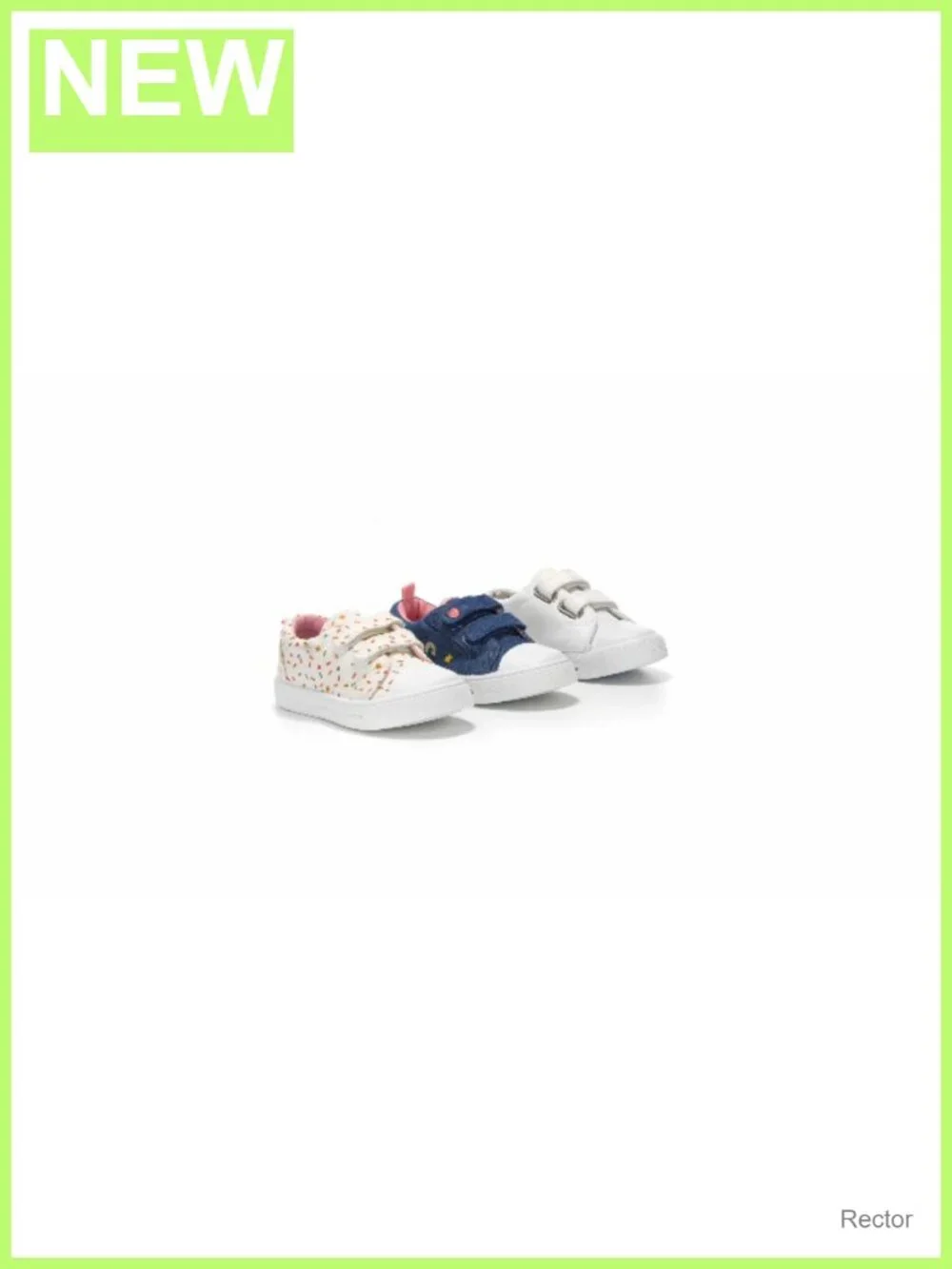 Toddler Girls Canvas Sneakers Dual Hook and Loop Casual